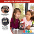 AmScope-ETXWJ04 IQCREW 100X-1200X LED Kids Beginner Microscope Toy Set with Slides Preparation Kit