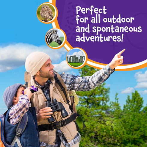 THINKPEAK Toys 3-12 Think Peak Green Binoculars Science Toy for Kids Ages Years - Real Compact Outdoor Adventure & STEM