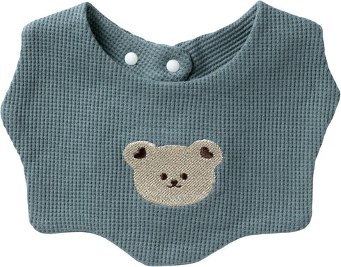 Set 5 Baby Bibs Cotton of Adjustable Scalloped Drool Bibs for Boys & Girls, Soft & Washable, Newborn to Toddler Feeding