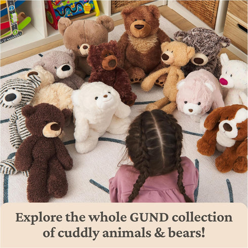 1 10 GUND Original Snuffles Teddy Bear, Stuffed Animal Plush Toy for Ages and Up, Purple