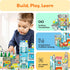 Set 8 3 PTQ14 PicassoTiles Metro City Hospital Magnetic Tile Building with Vehicles and Figures Educational Magnet