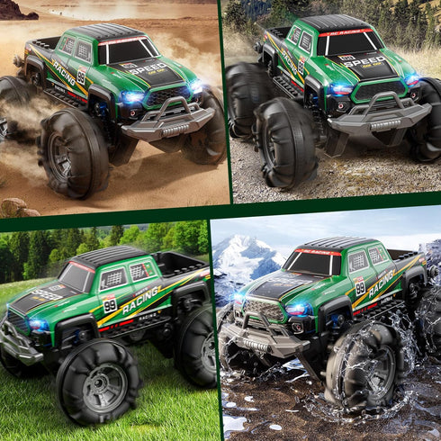 PEADUCK 6-12, 360 2.4GHz, 3 4 5 6 7 8 9 10 11 12 Remote Control Car for Kids Ages All-Terrain RC Truck with Spray