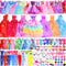 91 Pack Doll Clothes and Accessories - 5 Wedding Gowns, 5 Fashion Dresses, 20 Shoes for 11-12 Inch Dolls