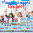 BEOXAGAR 2nd 2nd 30 Chugga Chugga Two Two Party Supplies Train Party Train Birthday Plates For Boys Includes Plates