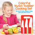 Playset, Set Toolbox NutriChef Kids Kitchen Complete Kitchen for Kids with Apron, Utensils, Recipe Cards, Toddler