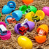 12 JOYIN Pcs Prefilled Easter Eggs with Toys, Plastic Eggs with Cute Pull Back Cars, Easter Basket Stuffers, Party