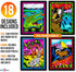 Pack 18 Super of Fuzzy Velvet Coloring Posters (National Parks Edition) - Great for Family Time, Arts & Crafts, Travel