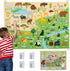 BONNYCO Felt Board for Toddlers with 116 Jungle Animals Figures. Montessori and