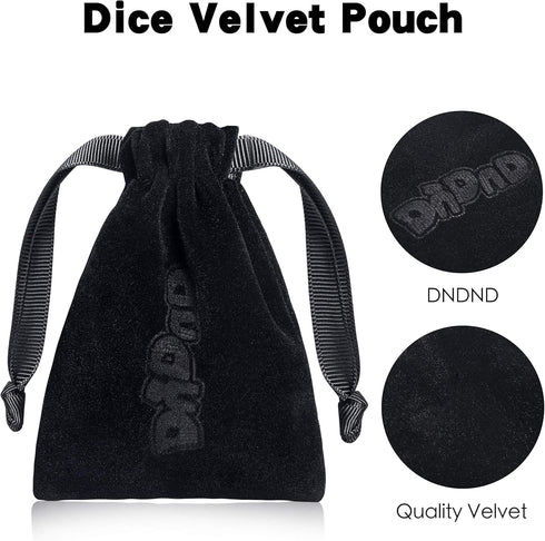 Mushroom Resin Dice Set D&D: 7PCS D&D Dice Set with Gift Velvet Bag for Tabletop Games (Purple Mushroom)