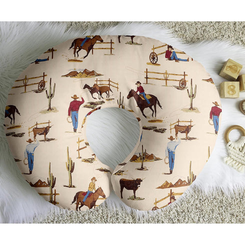 Country Sweet Jojo Designs Wild West Cowboy Nursing Pillow Cover Breastfeeding Pillowcase for Newborn Infant Bottle