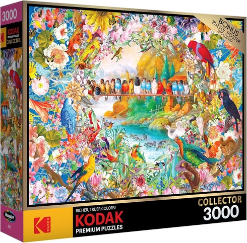 Kodak Premium - Birdsong - 3000 Piece Jigsaw Puzzle for Adults by RoseArt