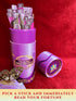 Yes or No? Oracle Sticks for Tarot Reading, 100 Inspirational Messages on 50 Fortune Telling Sticks, Fun Game