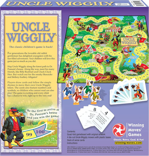 Winning Moves Uncle Wiggily Games USA - Classic Child's First Reading Game for 2 to 4 Players, Ages 4+