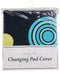 One Grace Place Magical Michayla Changing Pad Cover, Main: Black. Additional: Pink and Turquoise