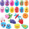 JOYIN 24 Pcs Easter Prefilled Eggs with Foam Squishy Toy, Cute Foam