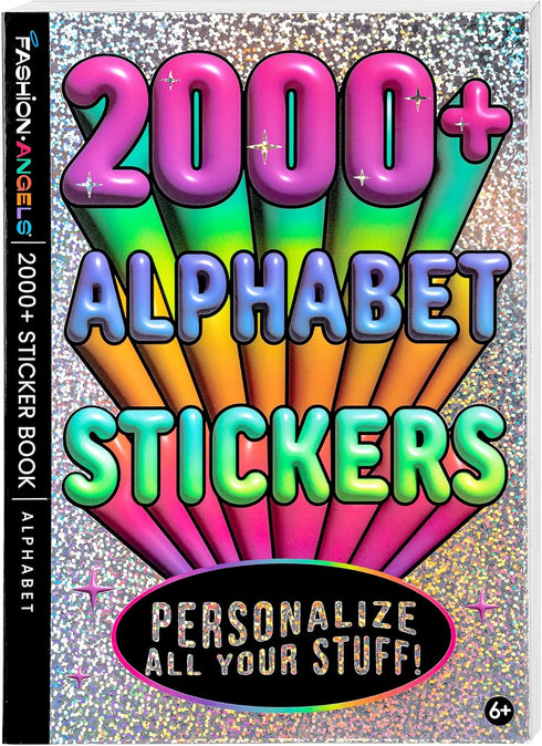 Fashion Angels 2,000+ Alphabet Sticker Book, Fun & Colorful Craft Letter Stickers for Kids & Teens Notebooks