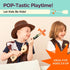 Camo Toy Pop Gun for Kids - Wooden Toy Guns for Boys Ages 3-7, Fun Rifle & Pistol Toys