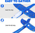 CUKU 4 Pack LED Light Airplane Toys - 17.5" Large Throwing Foam Plane, Outdoor Flying Toys for Kids