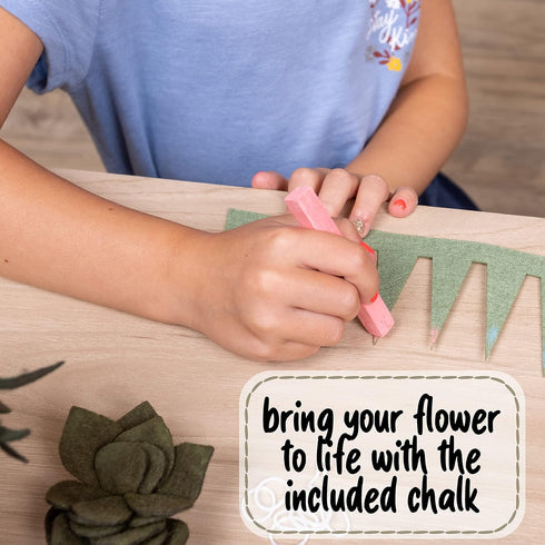 6 Hapinest DIY Potted Felt Succulents Craft Kit for Adults Women Teens and Seniors, Arts & Crafts for Ages Years and Up