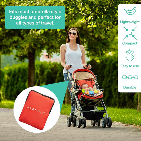 Bramble 600D Oxford 47" Large Umbrella Stroller Bag for Airplane, Waterproof Gate Check Travel Bag