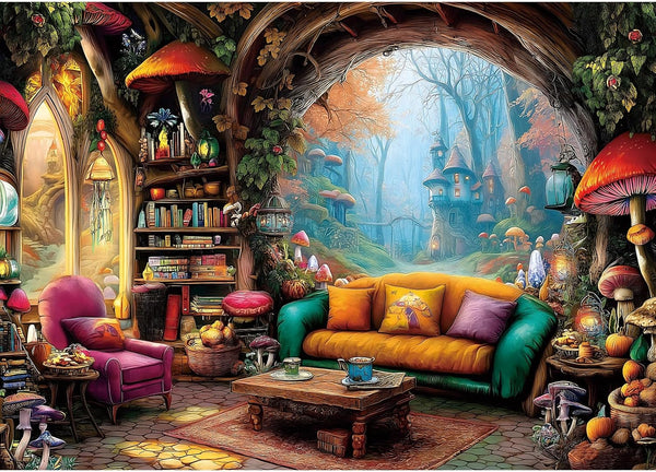 Blueforest 1000 Piece Jigsaw Puzzle for Adults - Whimsical Forest Living Room