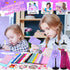 MINIFUN 1500+ Pcs Fashion Designer Kit for Girls, Sewing Kit with 7 Mannequins, DIY Arts and Crafts for Kids