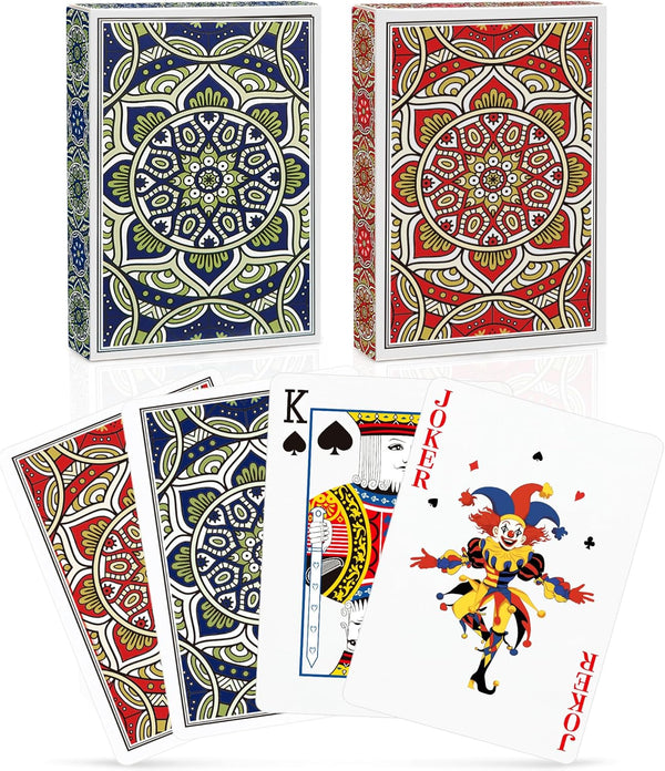Metsyth Playing Cards 2 Pack, Deck of Cards, Standard Poker Card Set for