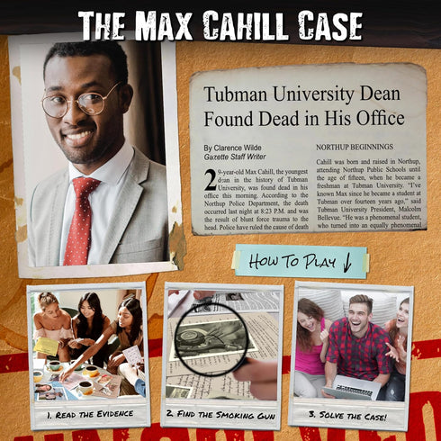 Max Cahill Cold Case Mystery Game - Solve the Crime!