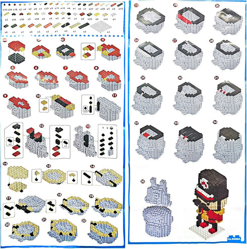 1950 Pcs Mini The Nutcracker Building Blocks Sets, Party Supplies Birthday Gifts for Ages 14+