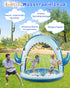 360 Spray,4 Summer 3-8 Gleamkid Giant Shark Sprinkler for Kids - Inflatable Water Toys Splash Pad with PCS Plastic Toss