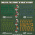 Playset- 200pc Set World War II Army Men Toy Action Figure Including Soldiers & Flags from The US, Great Britain