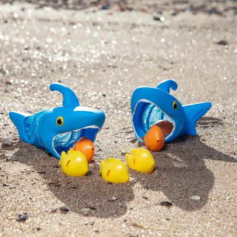 2 6 Melissa & Doug Sunny Patch Spark Shark Fish Hunt Pool Game with Nets and Fish to Catch