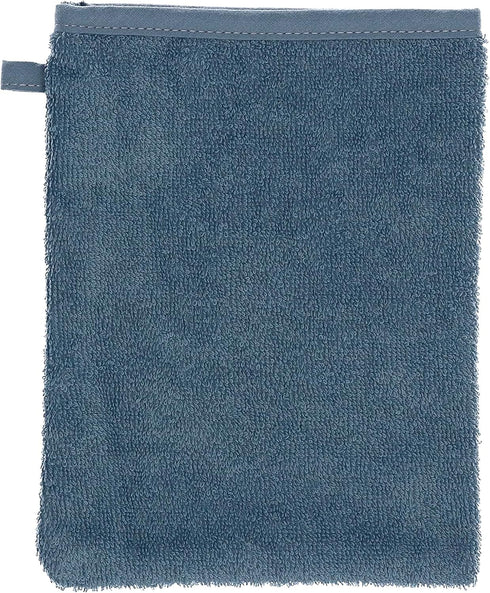 Sterntaler 3 Pack Emmi GOTS Baby Bath Mitts Bath Mitts - Kids Bath Mitts Washable Mitts - Bio - Grey Blue