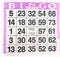 1 On Purple Bingo Paper Sheets, 500 per Pack