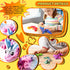 12PCS 3D Set, 4.4"-6" Printed Dragon Easter Basket Gifts for Kids Boys, Articulated Flexible Dragons, Home Office Desk