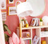 Flever Miniature DIY Dollhouse Kit with Furniture and Cover, Romantic Valentine's Gift (Love You Forever)