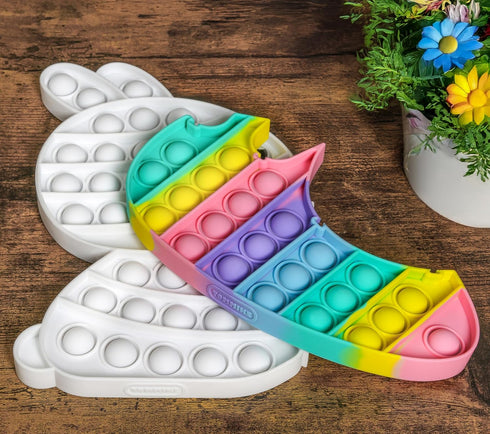TOMMIKE Easter Bunny Pop It Fidget Toy Bubble Sensory for Anxiety & Stress Relief Special Needs Autism Learning Office