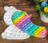 TOMMIKE Easter Bunny Pop It Fidget Toy Bubble Sensory for Anxiety & Stress Relief Special Needs Autism Learning Office
