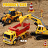 JOYIN 3-PCS Toddler Toy Construction Vehicles - Excavator, Dump Truck, Loader with Moveable Claw & Lifting Back