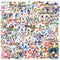 LOOGFDC 50PCS Watercolor String Light Stickers - Transparent PET Waterproof Lantern Decals for