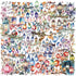 LOOGFDC 50PCS Watercolor String Light Stickers - Transparent PET Waterproof Lantern Decals for