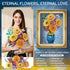 Asoulin Set 1065PCS Flower Bouquet Building Blocks with Vase, Mothers Day Mom Grandma Gifts, Artificial Sunflower