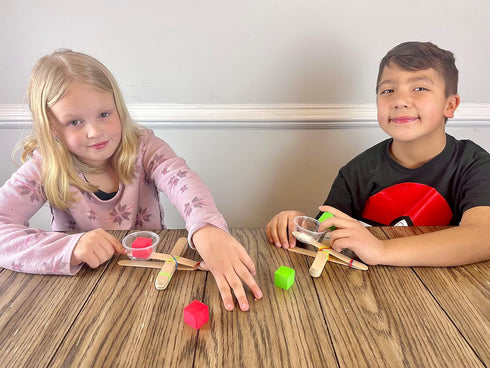 30-Pack 30 8+ Catapult Kit, Build Mini Catapults, Complete STEM Project Kit for Classrooms and Groups, Ages