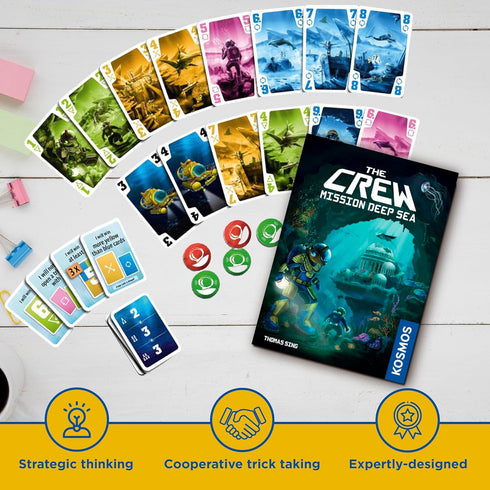 The Crew - Mission Deep Sea | Cooperative Card Game for 2 to 5 Players, Ages 10+, Trick-Taking with 32 Levels of