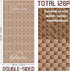 1/12 1/6 128pcs Dollhouse Flooring Tiles on Scale Miniature Decor Accessories Double-Sided
