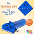 Hooded Baby Shark Towel, Soft 100% Cotton, Perfect for Newborn to Toddler (Blue)