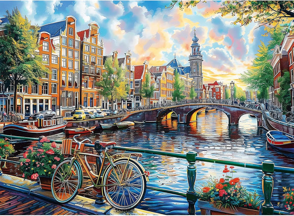 WSCXSC Jigsaw Puzzles 300 Pieces for Adults Bike Puzzles for Kids Ages 8-10