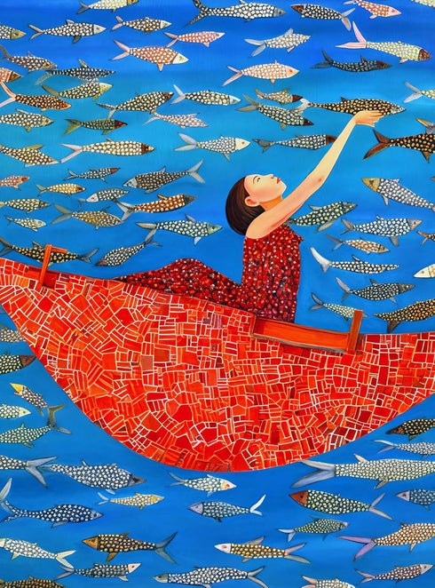 The Enchanted Underwater Ballet by Cross & Glory - 1000 Pieces Modern Art Masterpiece Puzzle