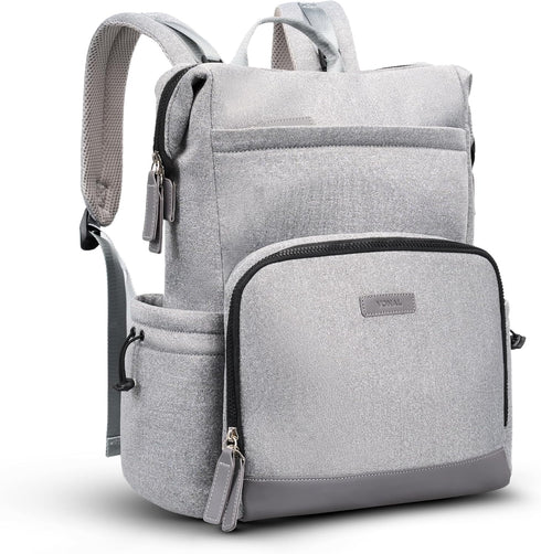 VONAL Neoprene Diaper Bag Backpack with Changing Pad, 33L Large Capacity Neoprene