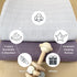 MOZAH 100% 2 Pack Organic Muslin Swaddle Blankets - Cotton for Girl and Boy - Receiving Blanket - of Baby Swaddle
